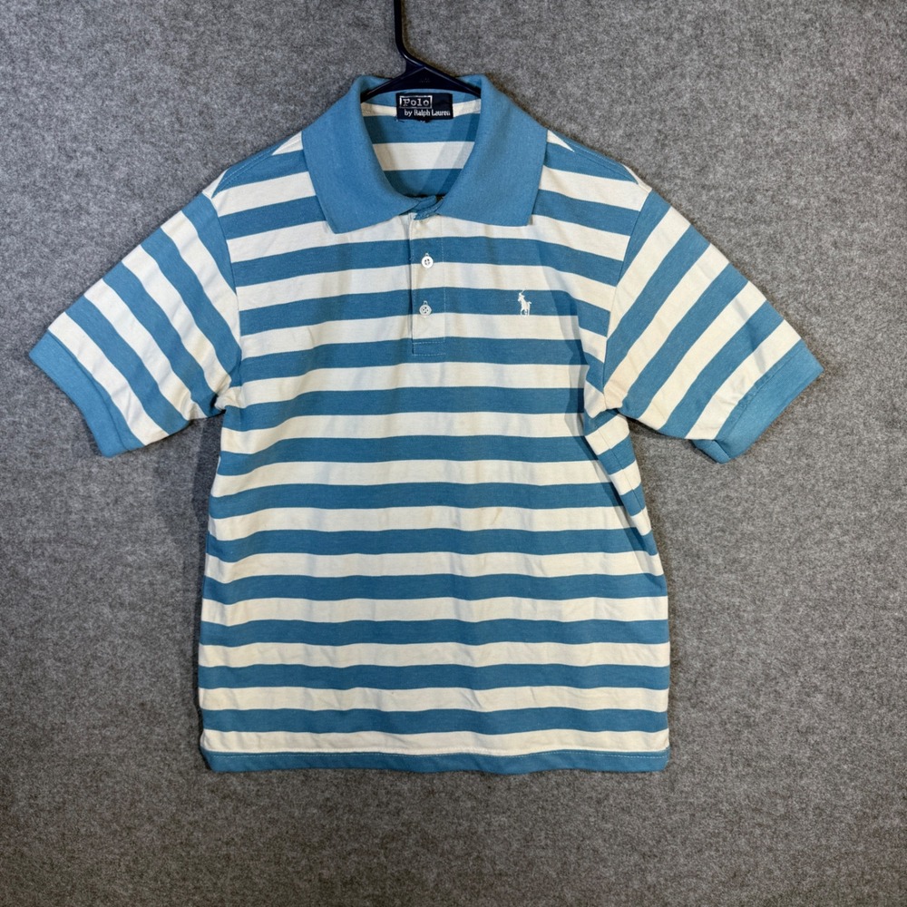 Polo Ralph Lauren Striped Short Sleeve Polo Shirt Blue White XL